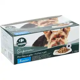 Carrefour CARREFOUR COMPANINO SUPREM Mini filets en gelée pour chiens offre