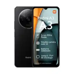 Carrefour XIAOMI Smartphone Redmi A3 128Go noir offre