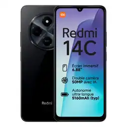 Carrefour XIAOMI Smartphone Redmi 14 C 8/256Go offre