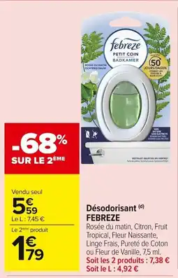 Carrefour Market Désodorisant febreze offre