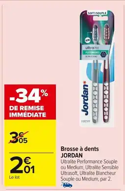 Carrefour Market Brosse à dents jordan offre