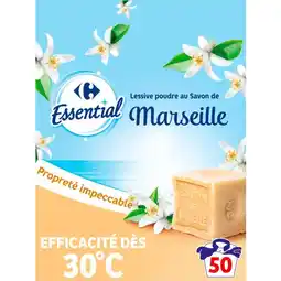 Carrefour CARREFOUR ESSENTIAL Lessive en poudre offre