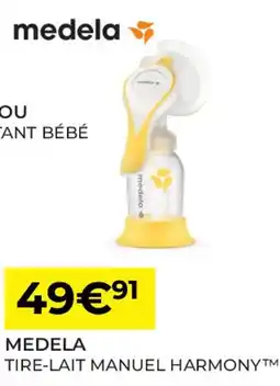 Pharmacie Lafayette MEDELA Tire-lait manuel harmony™ offre