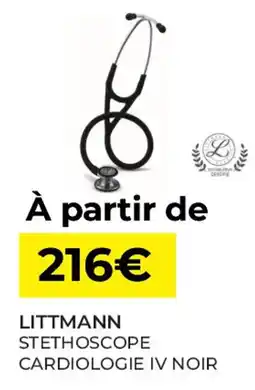 Pharmacie Lafayette Littmann stethoscope cardiologie iv noir offre
