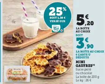Super U Mini gaufres offre