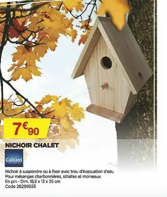 Nichoir Chalet Caillard