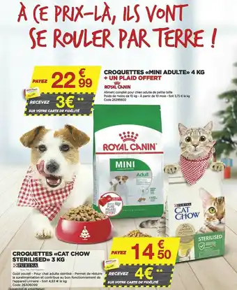 Bricomarché Croquettes «cat Chow Sterilised» 3 Kg Purina offre