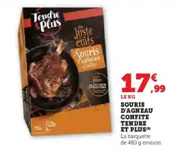Super U Souris d'agneau confite tendre et plus offre