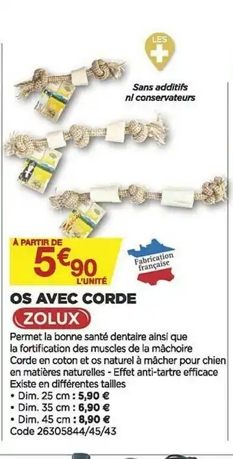 Os Avec Corde Zolux