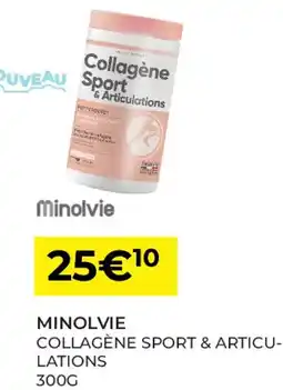Pharmacie Lafayette MINOLVIE Collagène sport & articu- lations offre