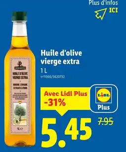 Lidl Huile d'olive vierge extra offre