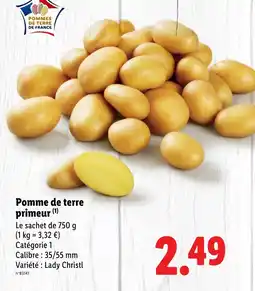 Lidl Pomme de terre primeur offre