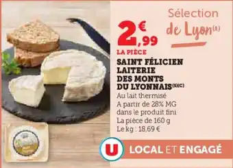 Super U Saint félicien laiterie des monts du lyonnais offre