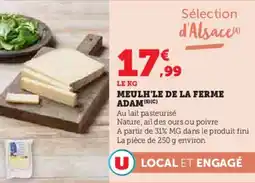 Super U Meulh'le de la ferme adam offre