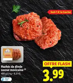 Lidl Hachés de dinde saveur mexicaine offre