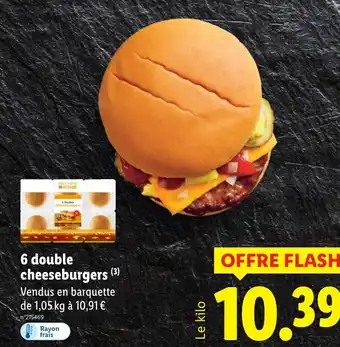 Lidl 6 double cheeseburgers offre