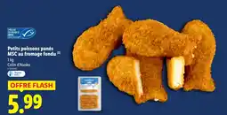 Lidl Petits poissons panés MSC au fromage fondu offre