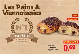 Lidl Pain aux 3 chocolats offre