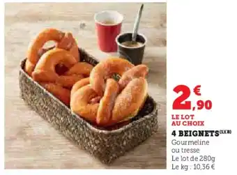 Super U 4 beignets offre