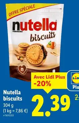 Lidl NUTELLA biscuits offre