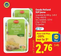 Lidl MILBONA Gouda Holland IGP jeune offre