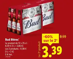 Lidl Bud Bières offre