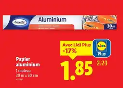 Lidl Papier aluminium offre