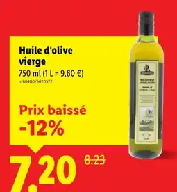 Lidl Huile d'olive vierge offre