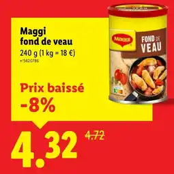 Lidl MAGGI fond de veau offre