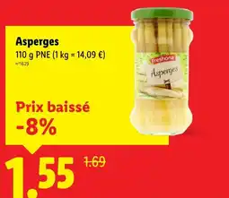 Lidl FRESHONA Asperges offre