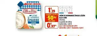 Coccinelle Express Crème De Normandie épaisse Légère Elle & Vire offre