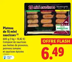Lidl Plateau de 15 mini saucisses offre