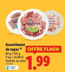 Lidl Assortiment de tapas offre