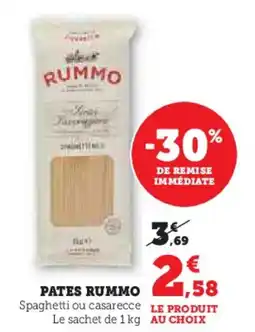 Super U Pates rummo offre