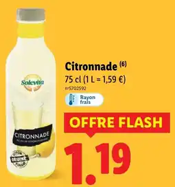 Lidl SOLEVITA Citronnade offre