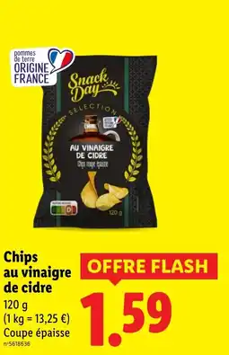 Lidl SNACK DAY Chips au vinaigre de cidre offre