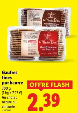 Lidl Gaufres fines pur beurre offre