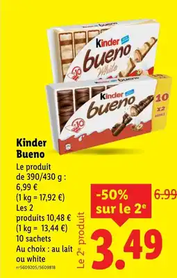 Lidl KINDER bueno offre