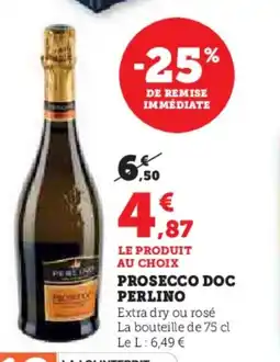 Super U Prosecco doc perlino offre