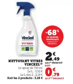 Super U Nettoyant vitres vinckel offre