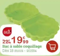 King Jouet Bac à sable coquillage offre