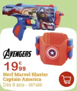 King Jouet Nerf marvel blaster captain america offre