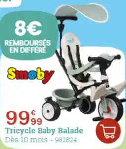 King Jouet Tricycle baby balade offre