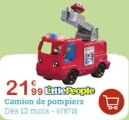 King Jouet Camion de pompiers offre