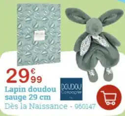 King Jouet Lapin doudou offre
