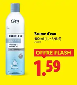 Lidl CIEN Brume d'eau offre