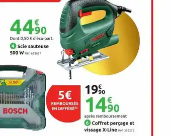 Mr Bricolage Scie Sauteuse 500 W, Coffret Perçage Et Vissage X-line offre