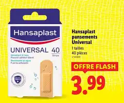 Lidl HANSPLAST pansements Universal offre