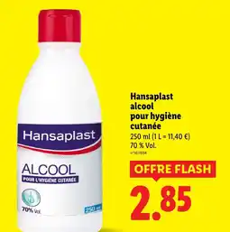 Lidl HANSPLAST alcool pour hygiène cutanée offre