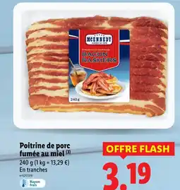 Lidl MCENNEDY Poitrine de porc fumée au miel offre